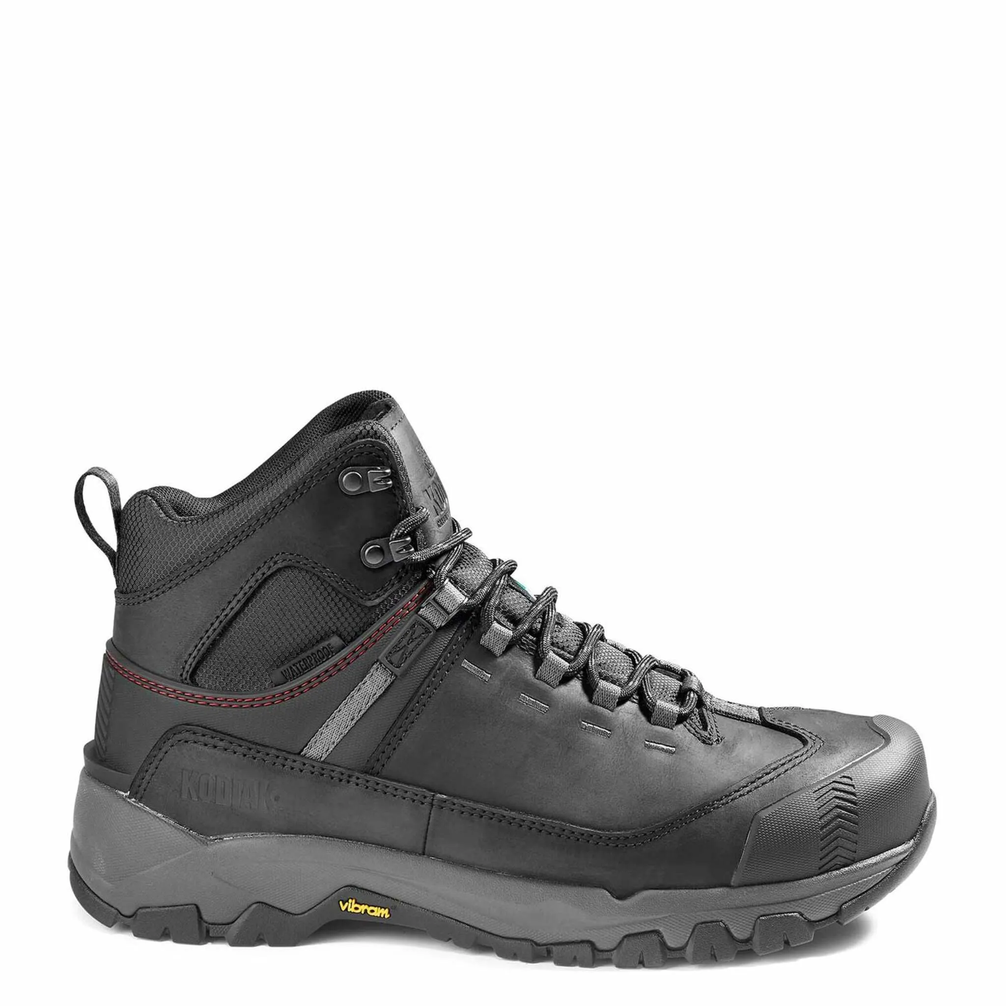 Kodiak Men's 6" Quest Bound Waterproof Hiker Safety Work Boots – Vibram® TC4  Outsole, Composite Safety Toe, Slip-Resistant | Sizes 7-15