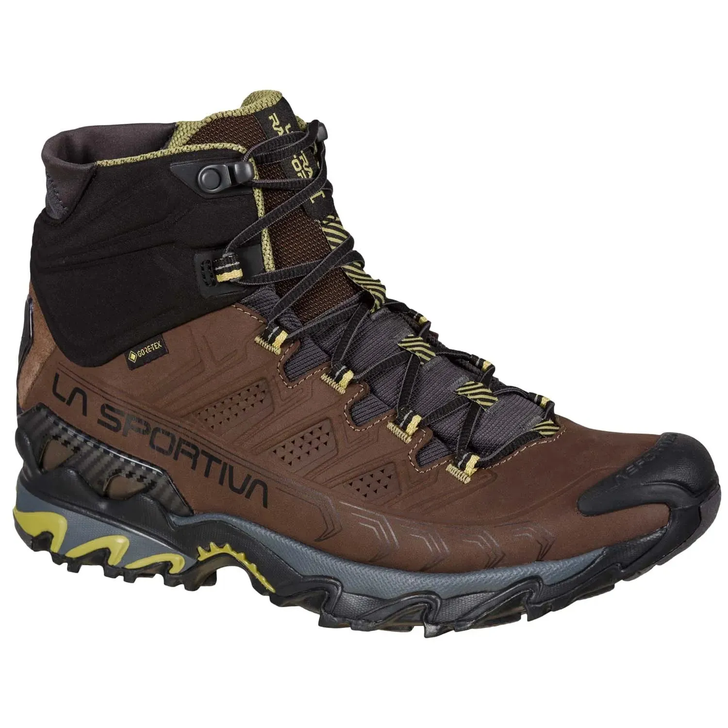 La Sportiva Ultra Raptor II Mid Leather Wide GTX Mens Hiking Boot - Chocolate/Cedar