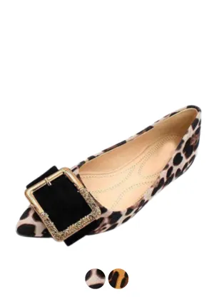 Liza Women's Leopard Fashion Flat Shoes