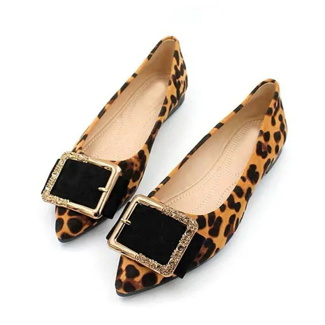 Liza Women's Leopard Fashion Flat Shoes