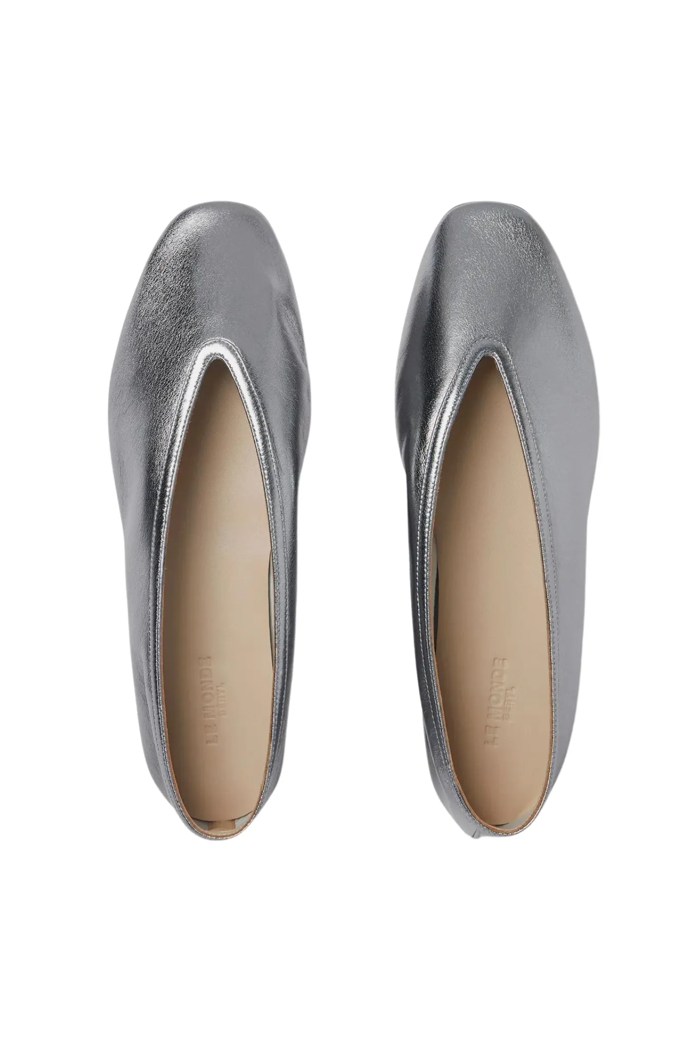 Luna Slipper in Silver Leather