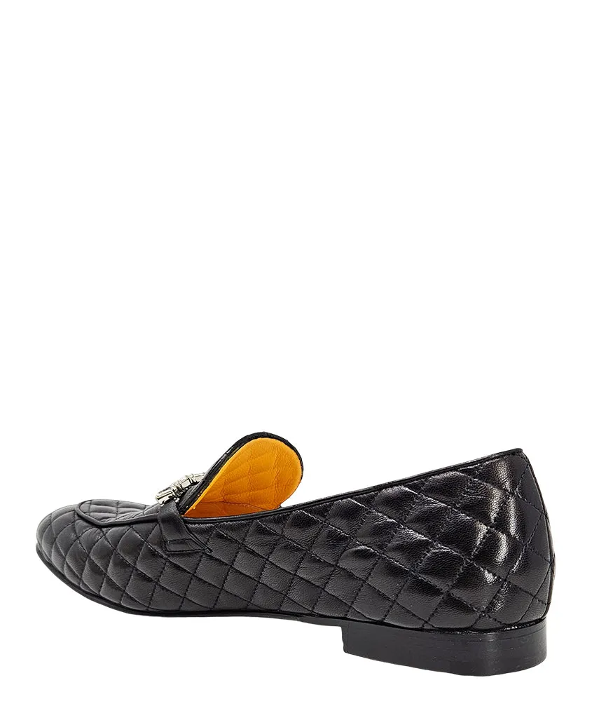 Madison Maison™  Black Quilted Flat Loafer