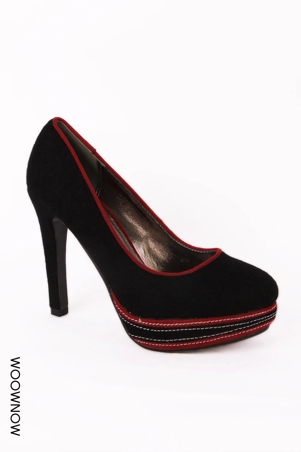 Madison Smart Felt Heeled Court Shoes