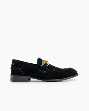 Men's Horsebit Buckle Suede Slip on Driving Loafers