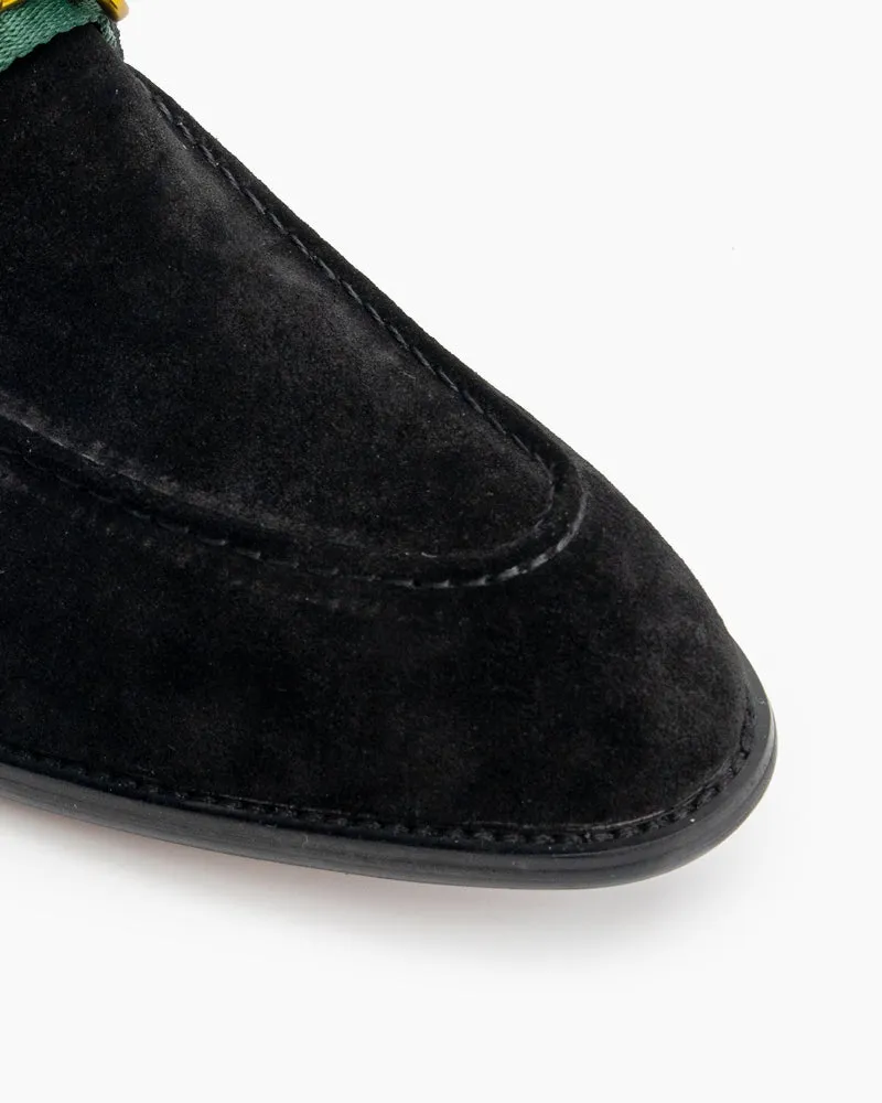 Men's Horsebit Buckle Suede Slip on Driving Loafers