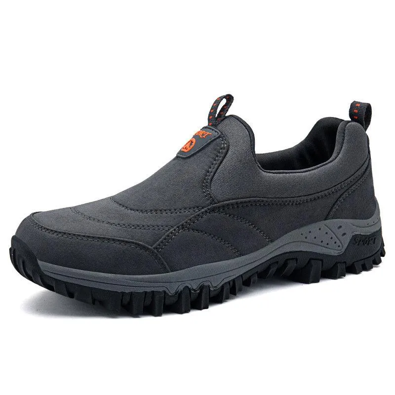 Men's Suede Non-Slip Outdoor Soft Sole Casual Hiking Shoes