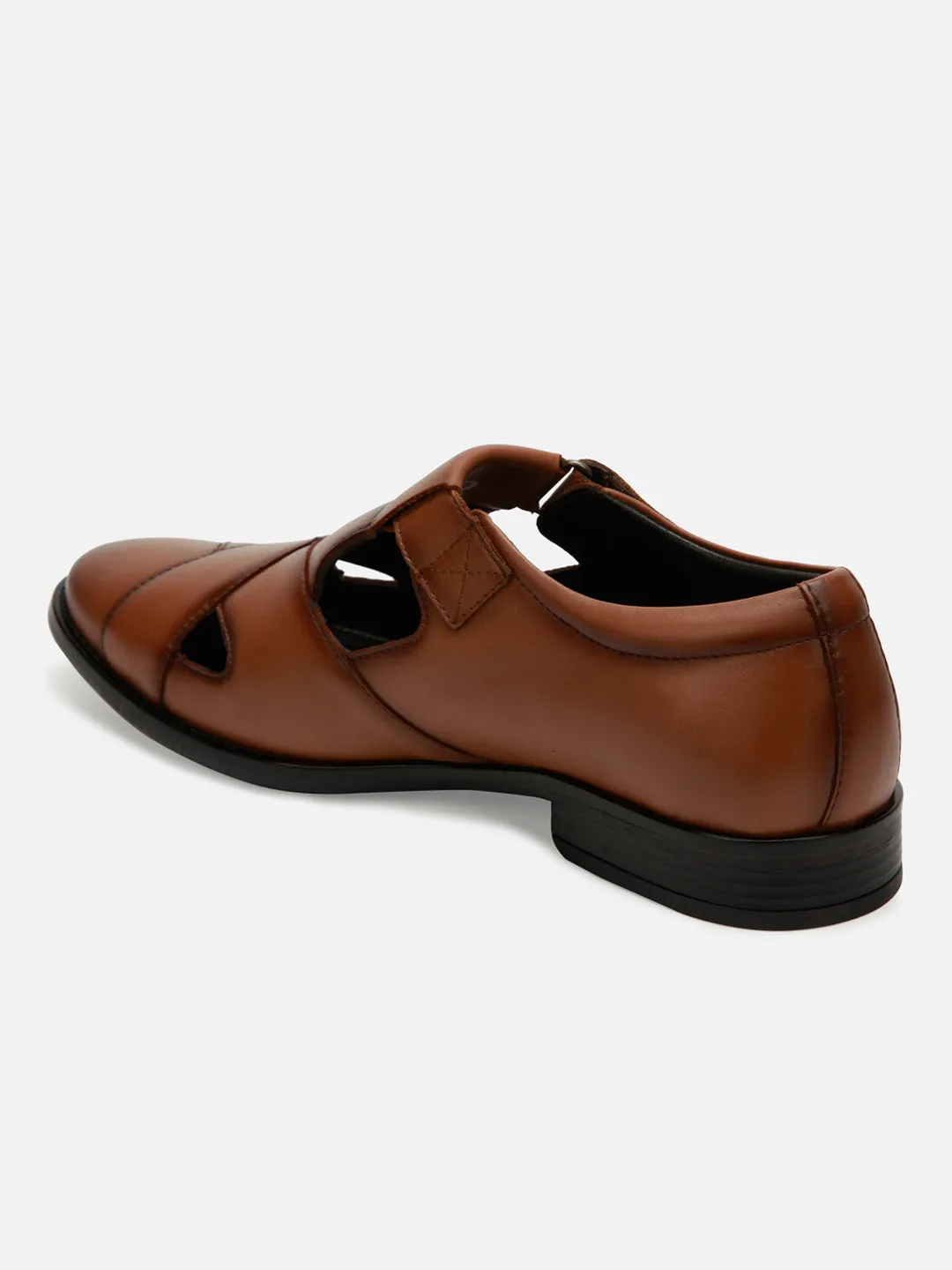 Men's Tan Peshawari Formal Slip On Sandal (ID4091)