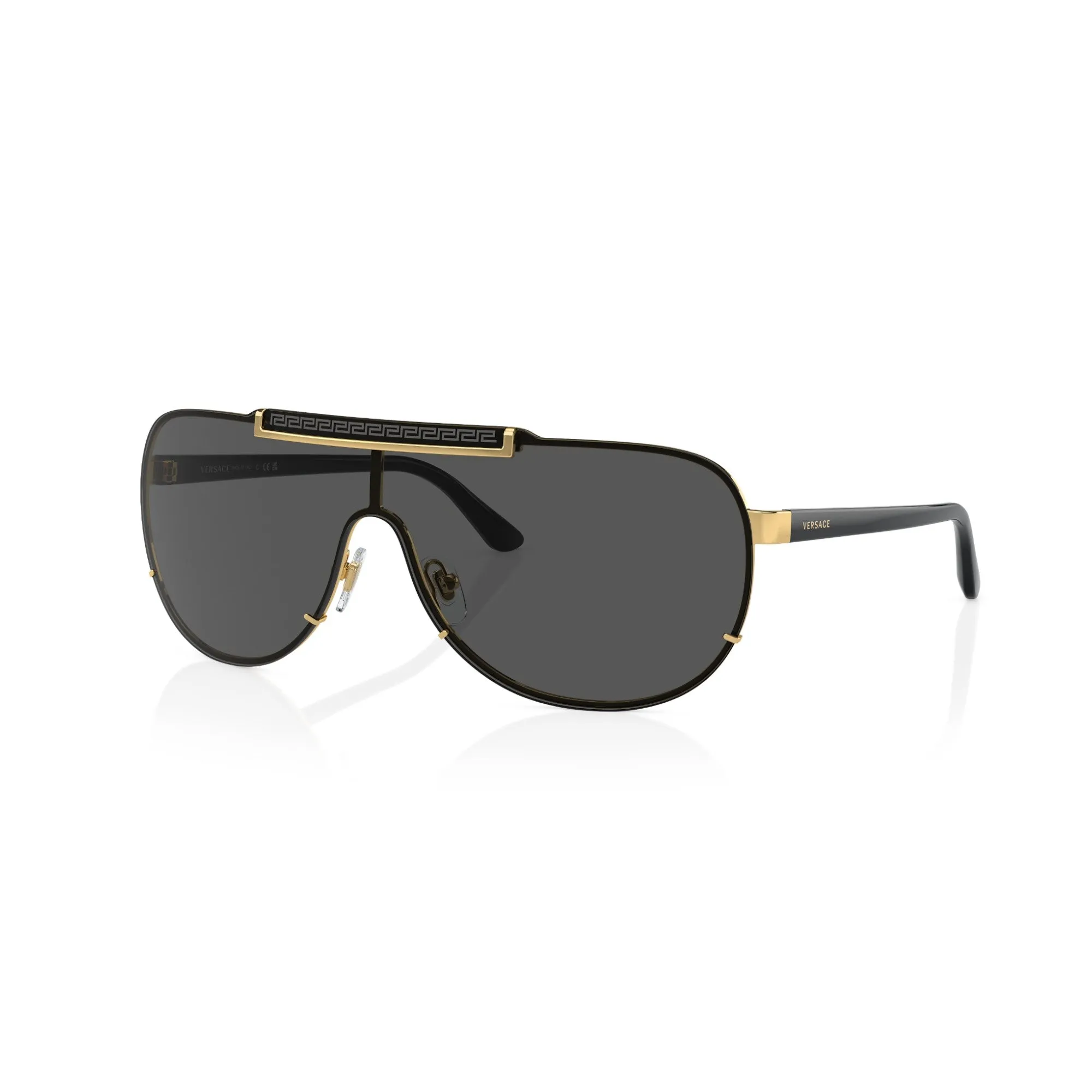 Mens Versace Sunglasses Ve2140 Black/ Grey Sunnies