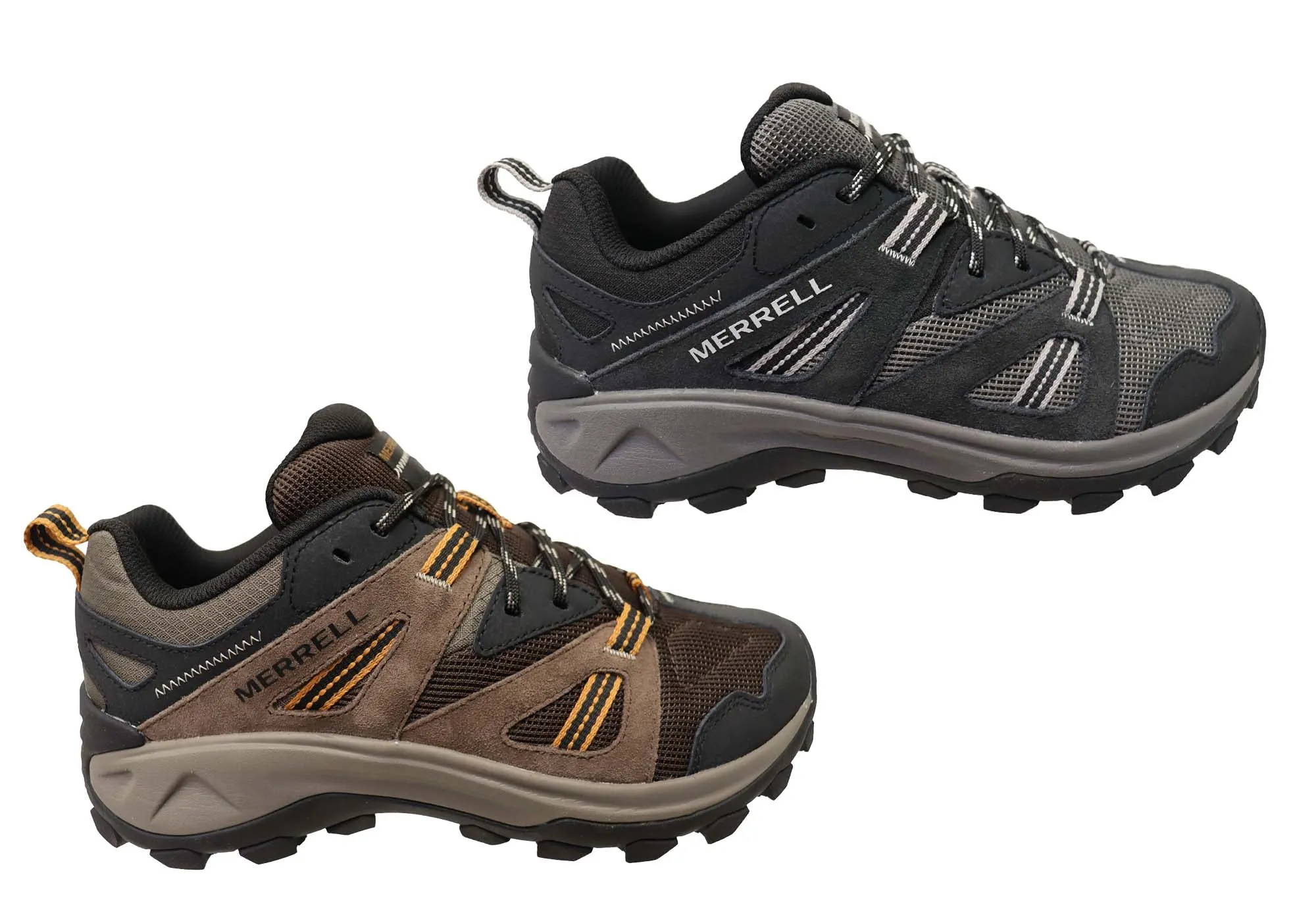 Merrell Mens Deverta 3 Comfortable Leather Hiking Shoes