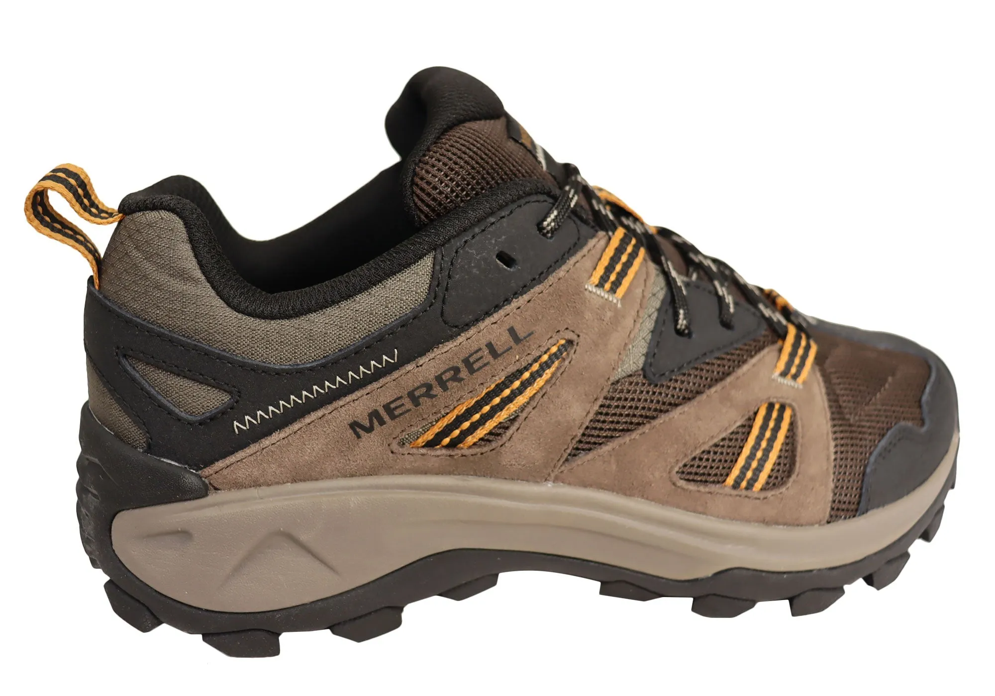 Merrell Mens Deverta 3 Comfortable Leather Hiking Shoes