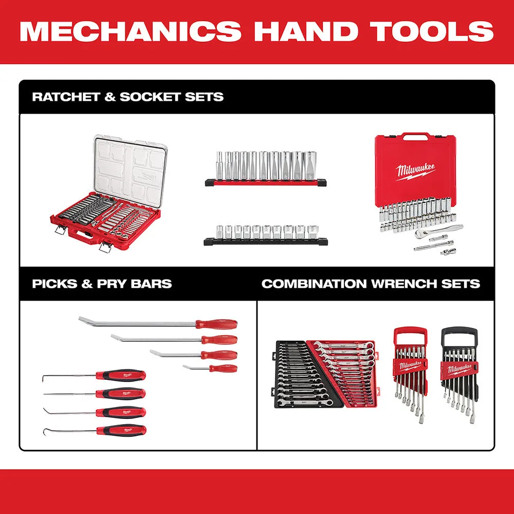 Milwaukee 48-22-9008 3/8" Drive 56 Piece Ratchet & Socket Set - SAE & Metric