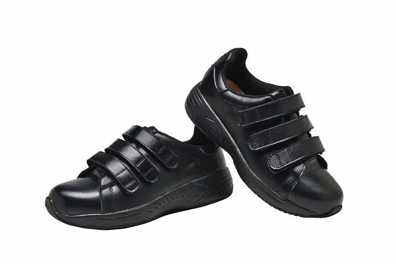 Mt. Emey 4402 Black - Men's Added Depth Oil/Slip Resistant Shoes with Straps