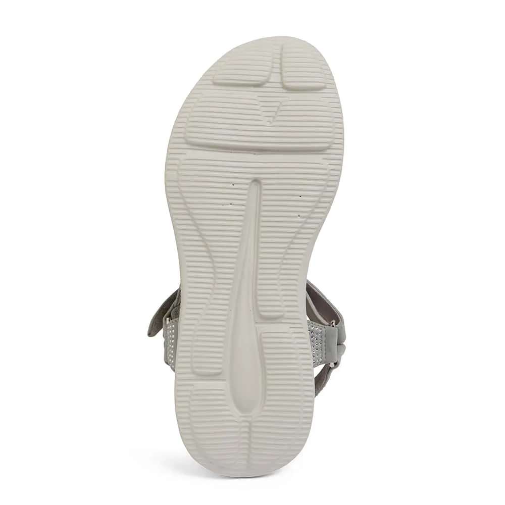 Naples Sandal in Light Grey Diamante