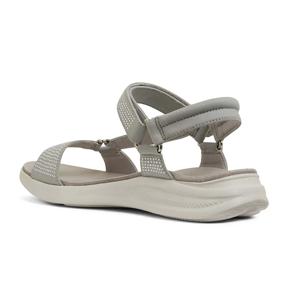 Naples Sandal in Light Grey Diamante