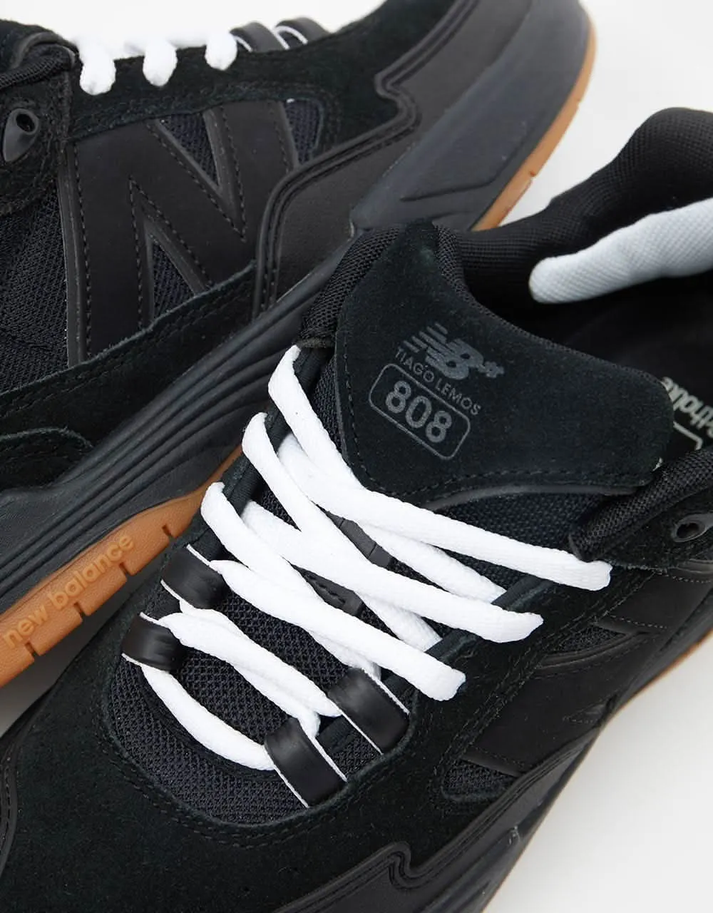 New Balance Numeric 808 Skate Shoes - Black/Gum