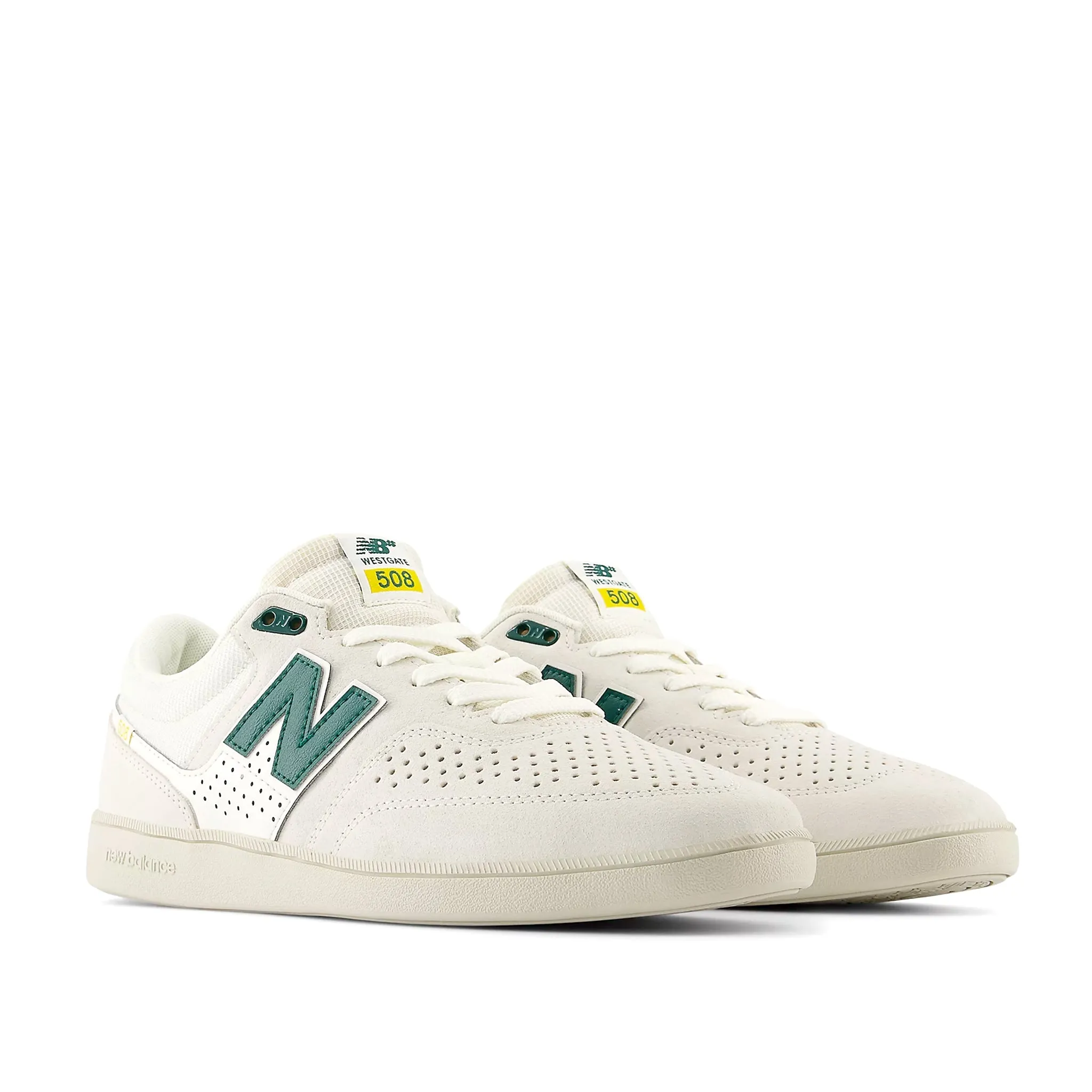 New Balance Numeric Brandon Westgate 508 Sea Salt / Forest Green