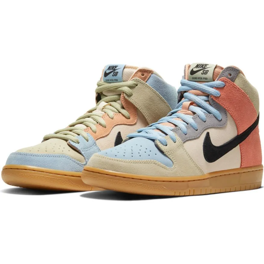 Nike SB Spectrum Dunk High Pro Skate Shoe - Particle Grey/Black-Terra Blush