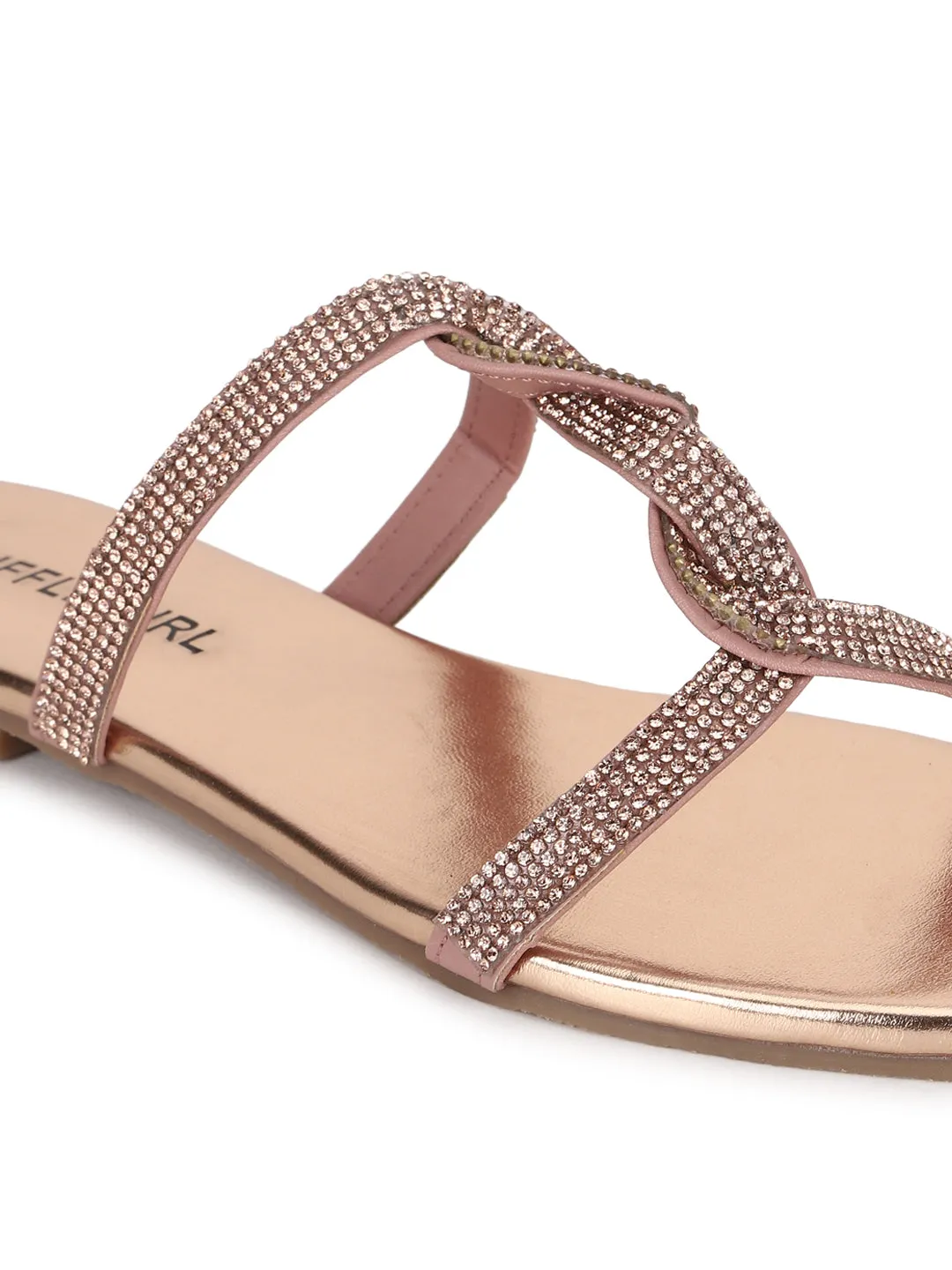 Nude PU Twisted Diamante Strap Slip Ons (TC-ST-1218-NUD)