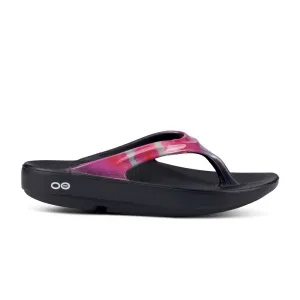 'OOFOS' Women's OOlala Luxe Thong - Magenta Sky