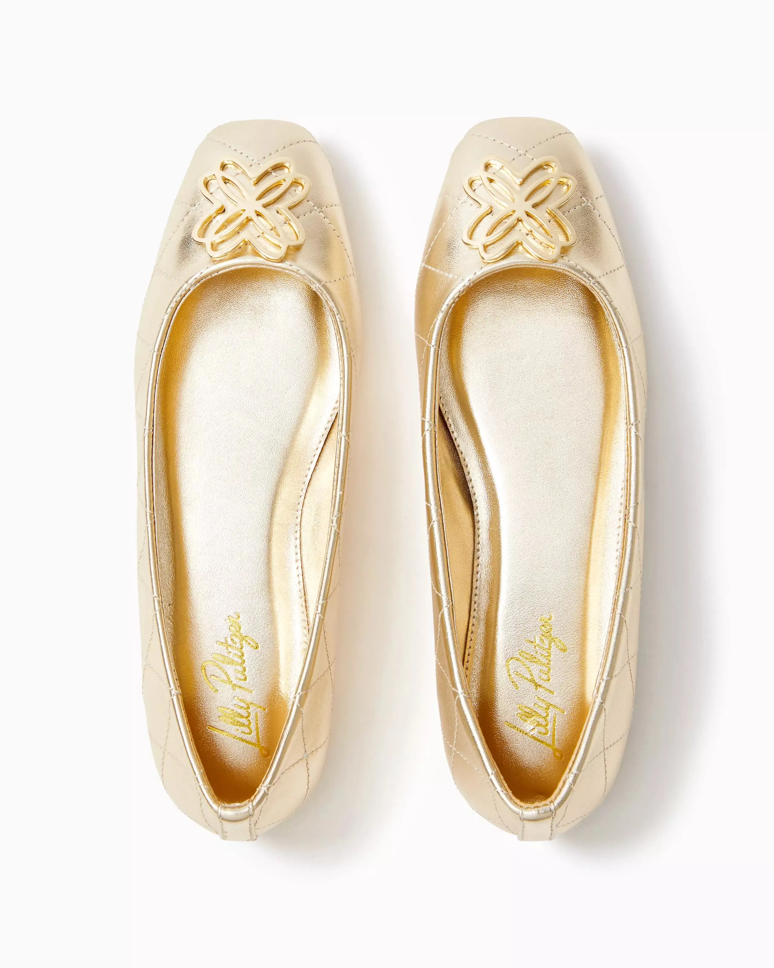 Patina Ballet Flat (Gold Metallic)