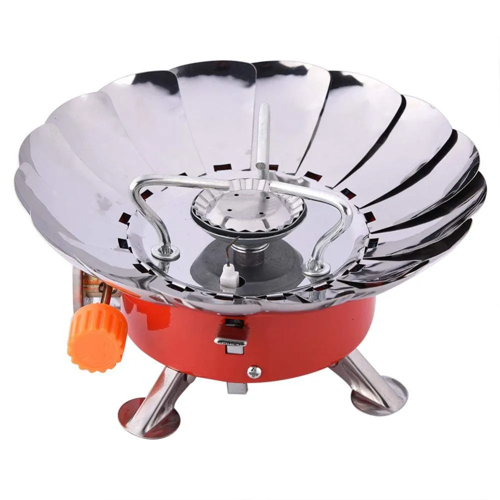 PORTABLE RETRACTABLE MINI PICNIC/CAMPING STOVE WITH A BUTANE BOTTLE