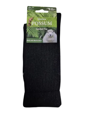 Possum Merino Fine Soft Top Socks