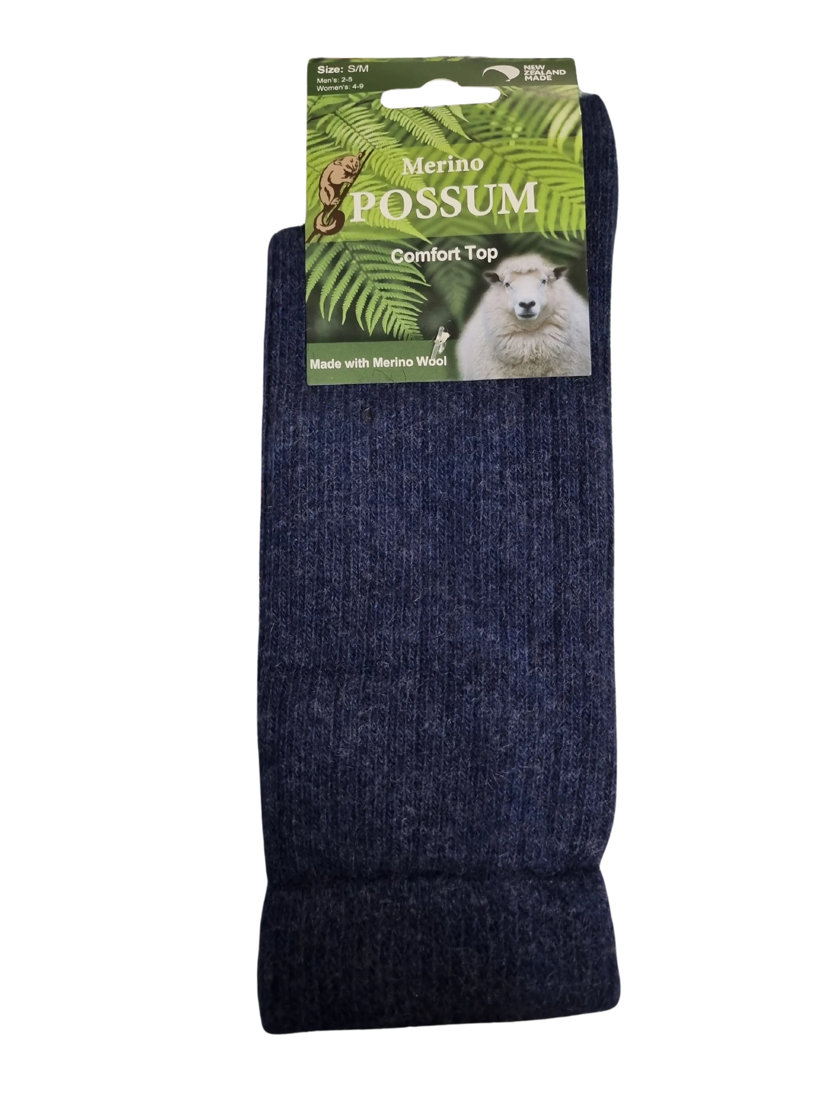 Possum Merino Fine Soft Top Socks