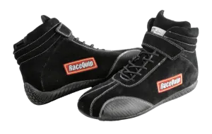 RaceQuip Euro Carbon-L Series Race Shoes - Black - 11.5 US Mens (Womens 13.5) - 30500115