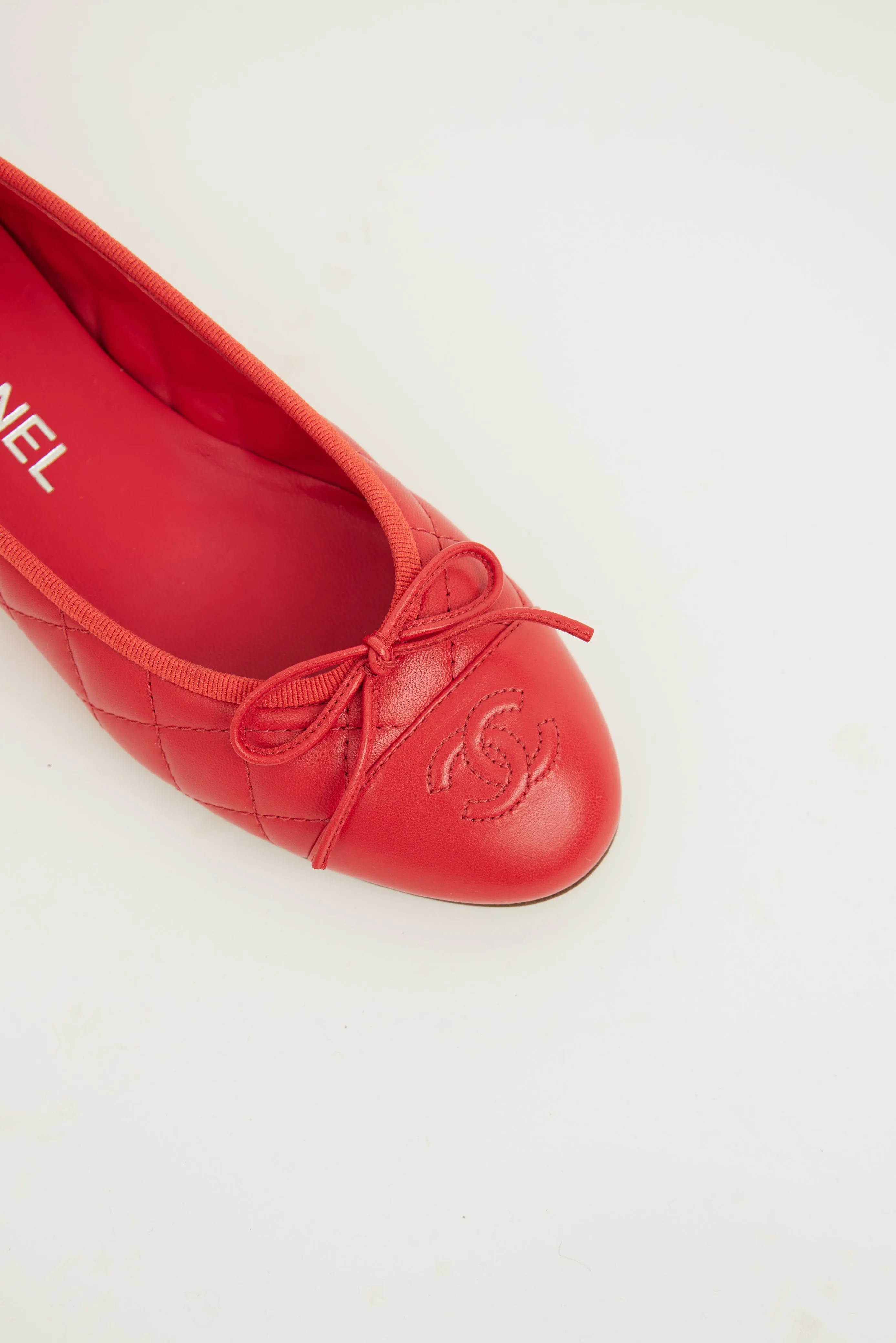 Red CC Ballet Flat