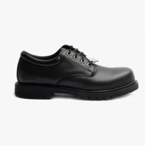 RELAXED FIT: COTTONWOOD - ELKS SR Mens Leather Anti-Slip Shoes Black