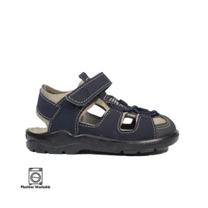 Ricosta Gery Water Safe Closed Toe Sandal black/grey