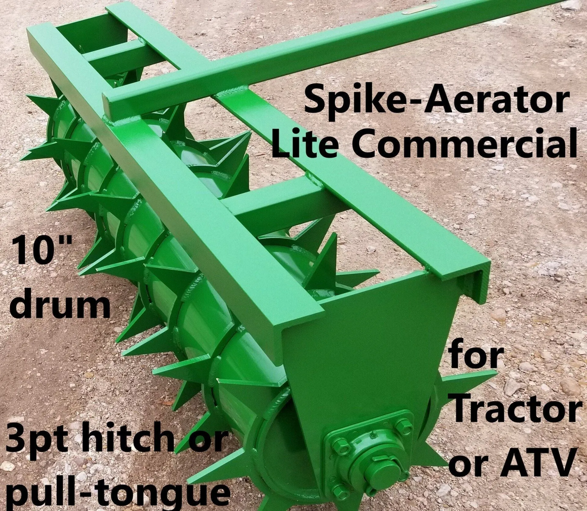 Ripping It Outdoors 6ft. Spike Aerator with 3 Point Hitch or Pull Tongue with 3/8 Thick Spikes