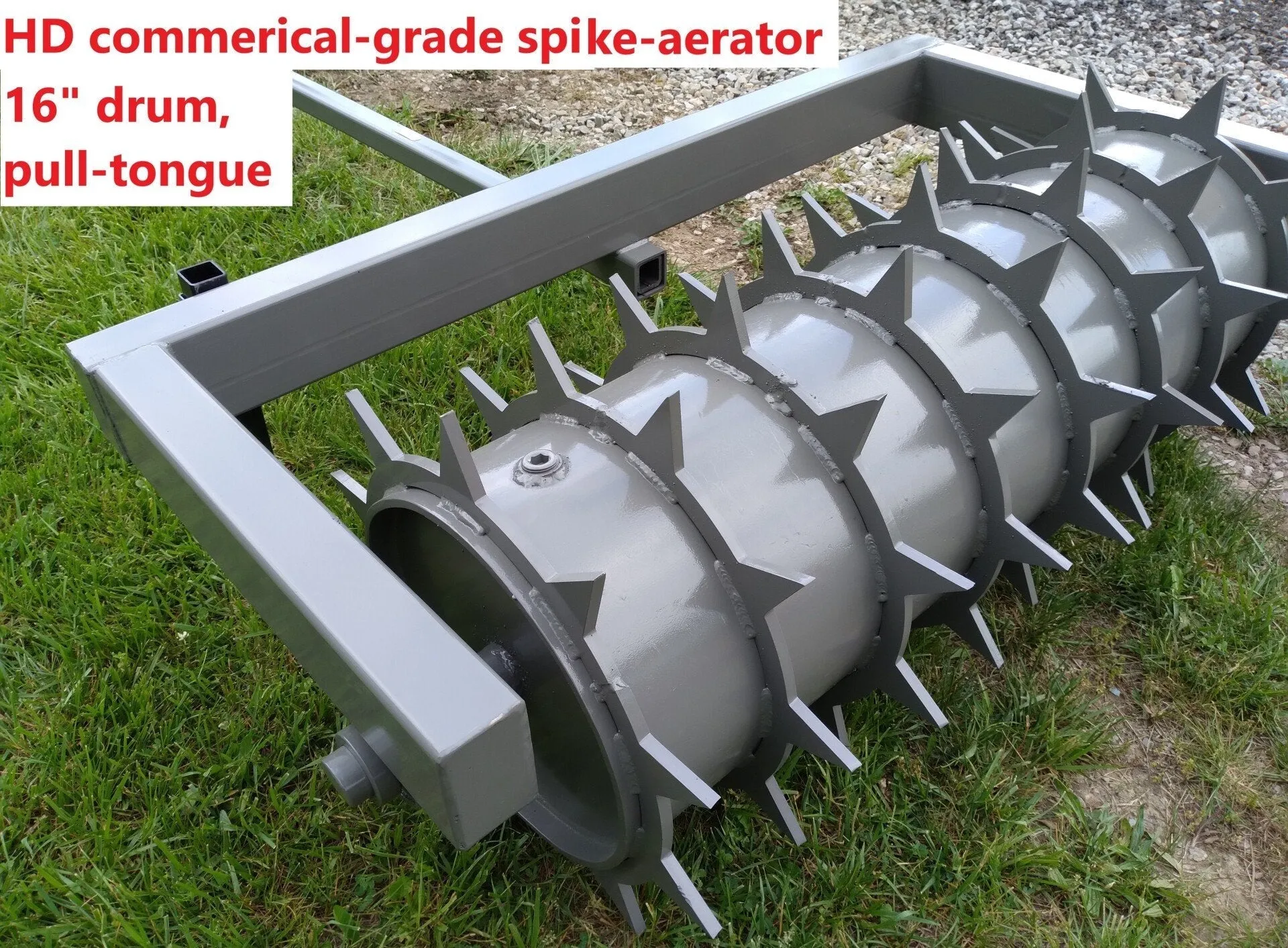 Ripping It Outdoors 6ft. Spike Aerator with 3 Point Hitch or Pull Tongue with 3/8 Thick Spikes