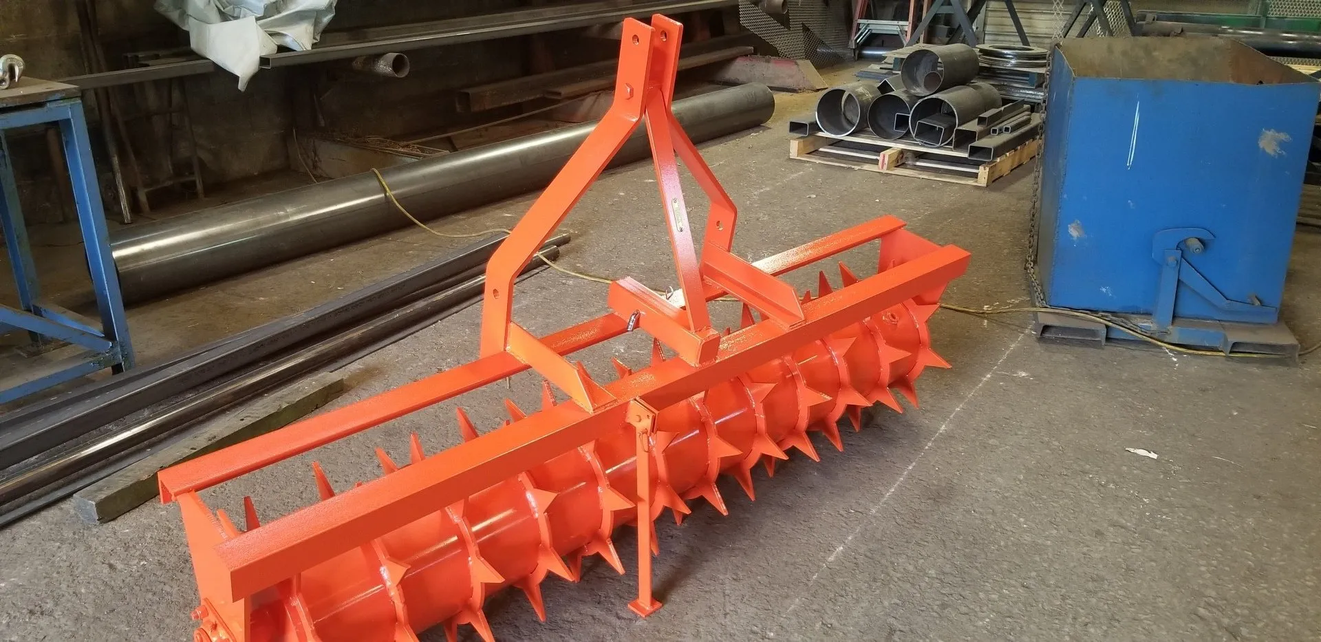 Ripping It Outdoors 6ft. Spike Aerator with 3 Point Hitch or Pull Tongue with 3/8 Thick Spikes