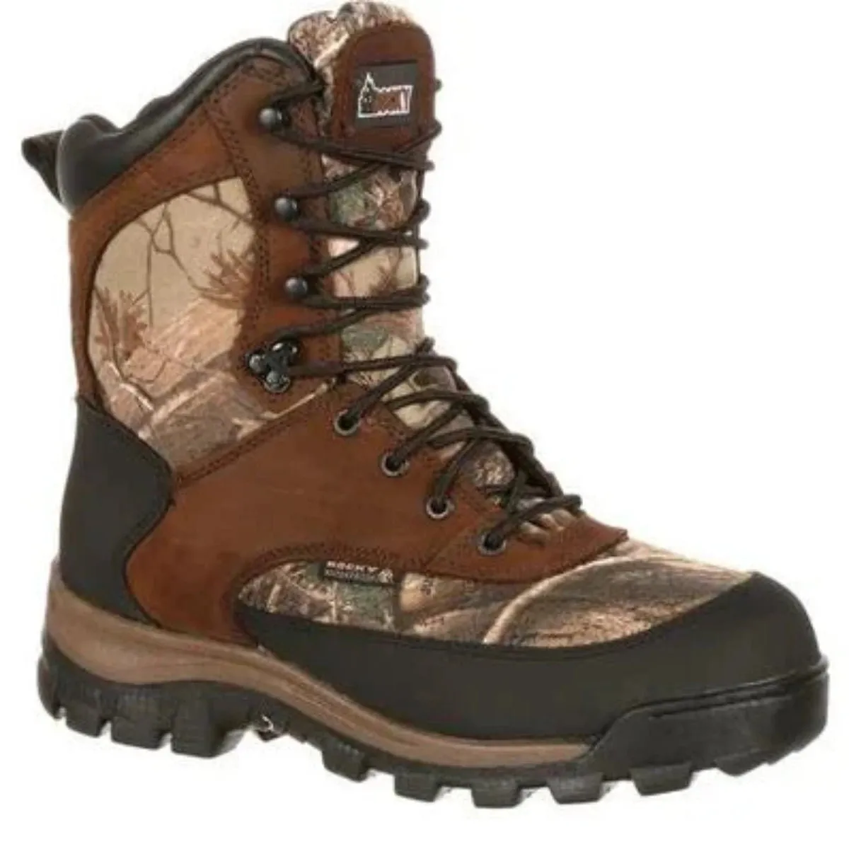 Rocky Core Men's Waterproof Soft Toe Boots Fq0004754 In Brown Realtree Edge