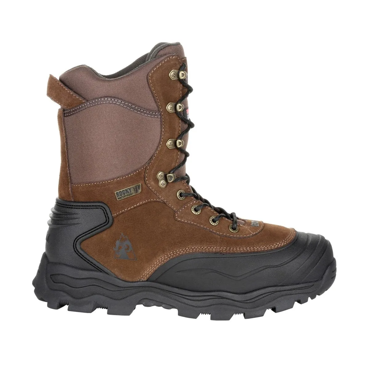 Rocky Multi-trax Men's 800G Insulated Waterproof Outdoor Boots Rks0417 In Brown