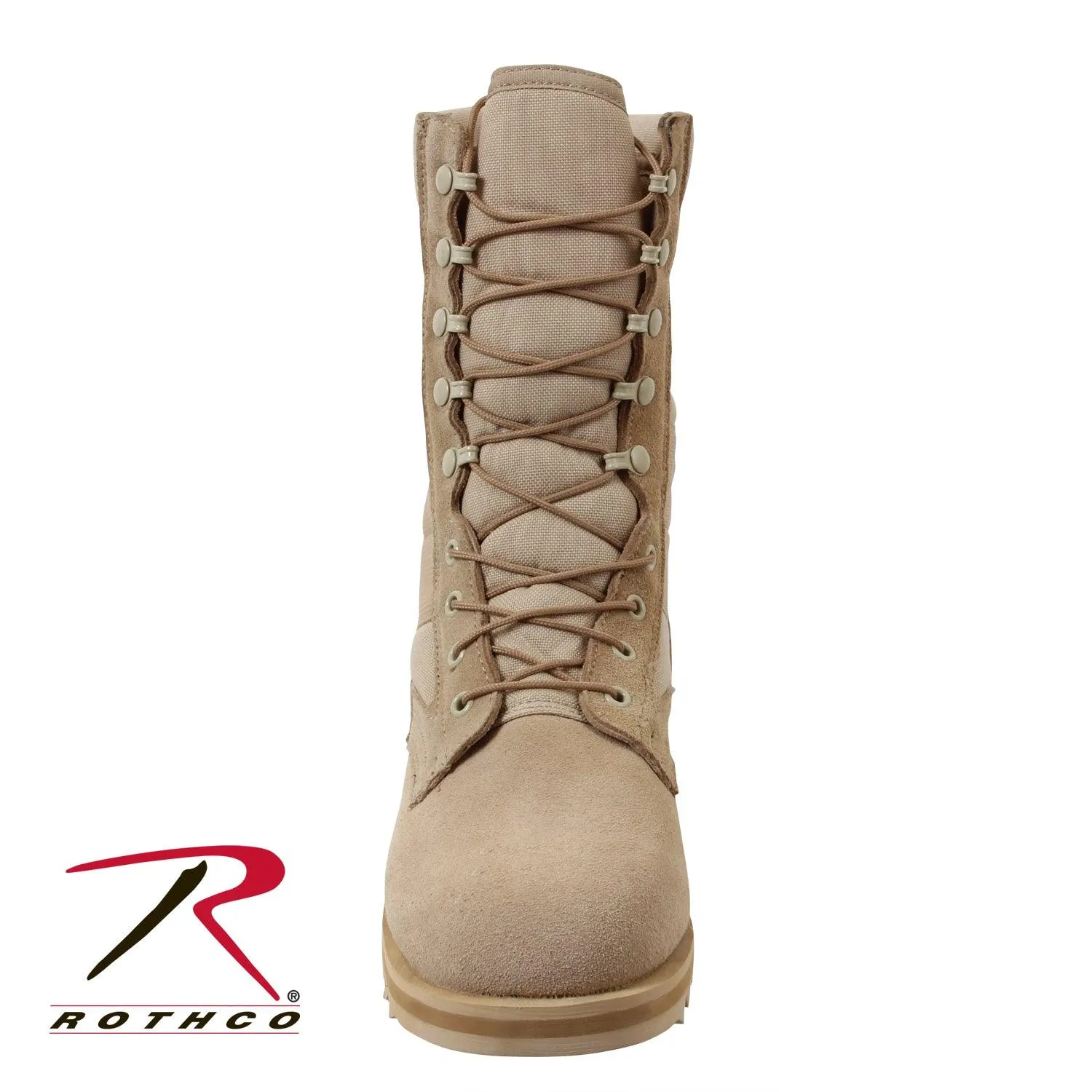 Rothco G.I. Type Ripple Sole Desert Tan Jungle Boots - 10 Inch