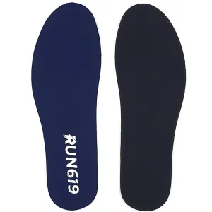 RUN619 |  Thin Flat Cushion Shoe Inserts w/ No Arch Support - Foot Forming | Perfect for Running Walking Work or Hiking | Thin 3mm Insoles