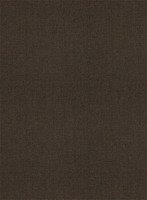 Scabal Dark Brown Wool Suit