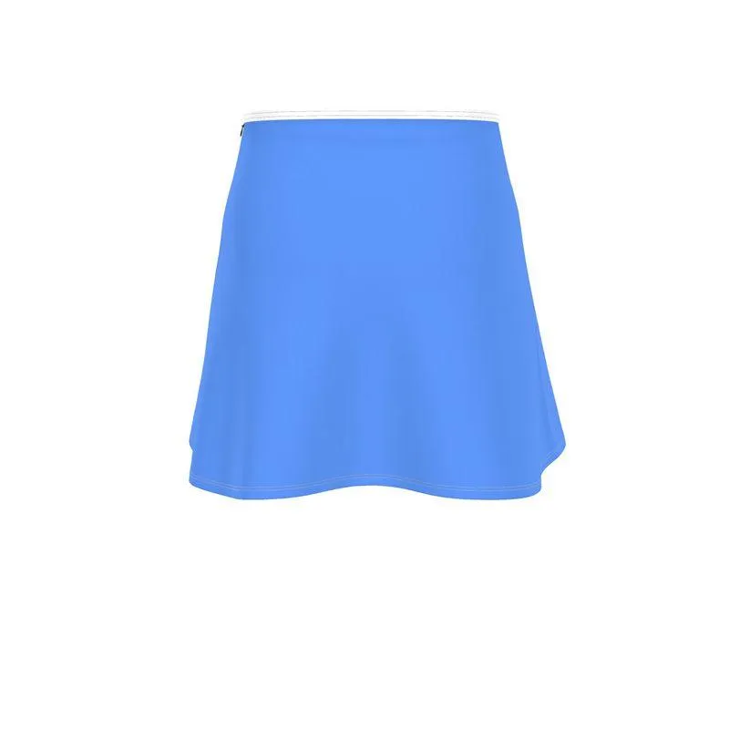 Sechia Cornflower Blue Mini Skater Skirt