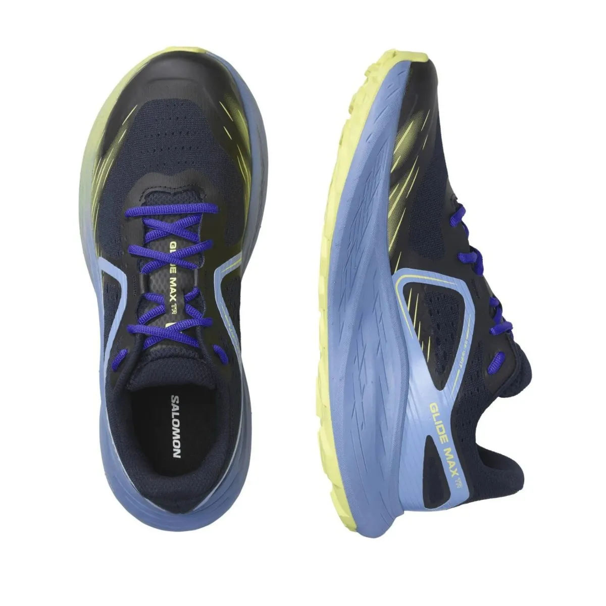 Shoes Salomon Glide Max TR Blue Yellow