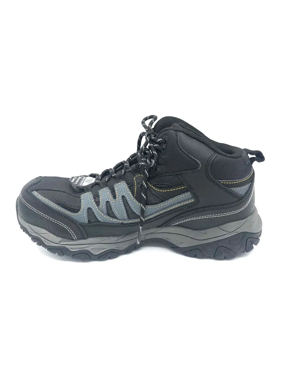 'Skechers' Men's Relaxed Fit: Holdredge-Rebem EH Steel Toe - Black / Charcoal (Wide)