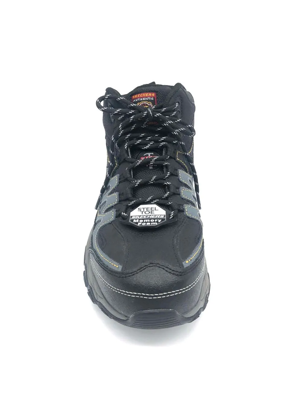 'Skechers' Men's Relaxed Fit: Holdredge-Rebem EH Steel Toe - Black / Charcoal (Wide)