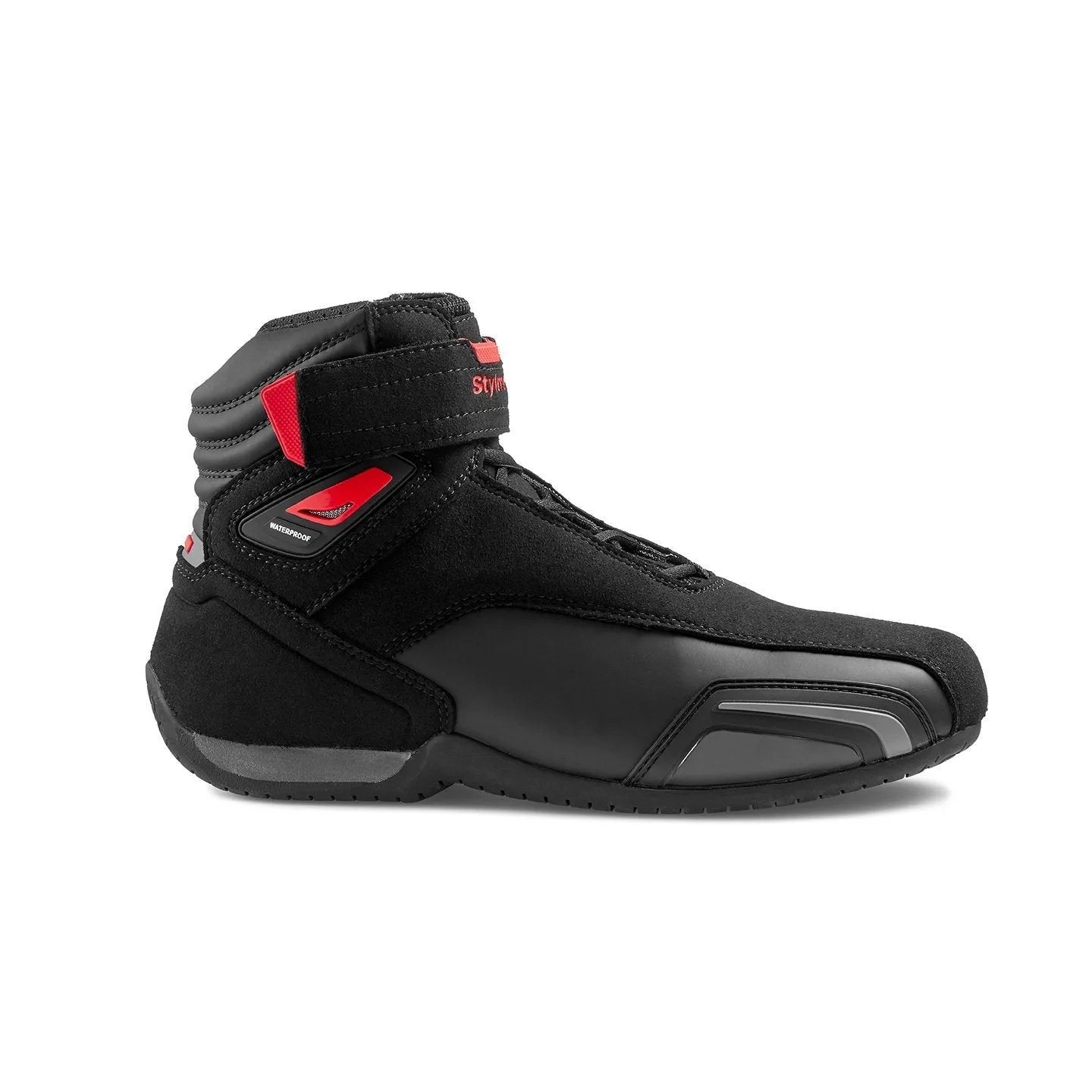 Stylmartin Vector WP Sport U Motorcycle Boots in Black and Red