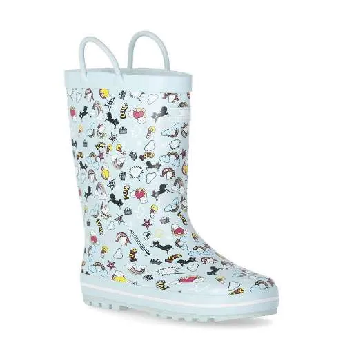 Trespass Starryton Kids Outdoor Waterproof Rubber Wellies