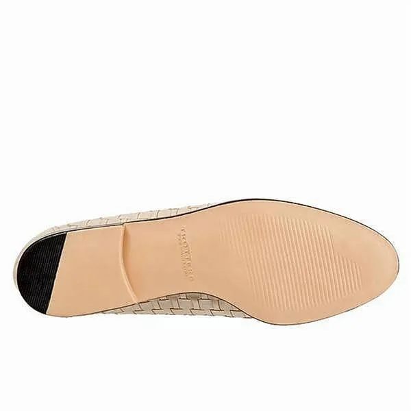 Trotters Liz Bone Woven Leather (Women's)