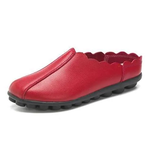 US Size 5-12 Women Comfortable Slip On Laciness Flat Loafers