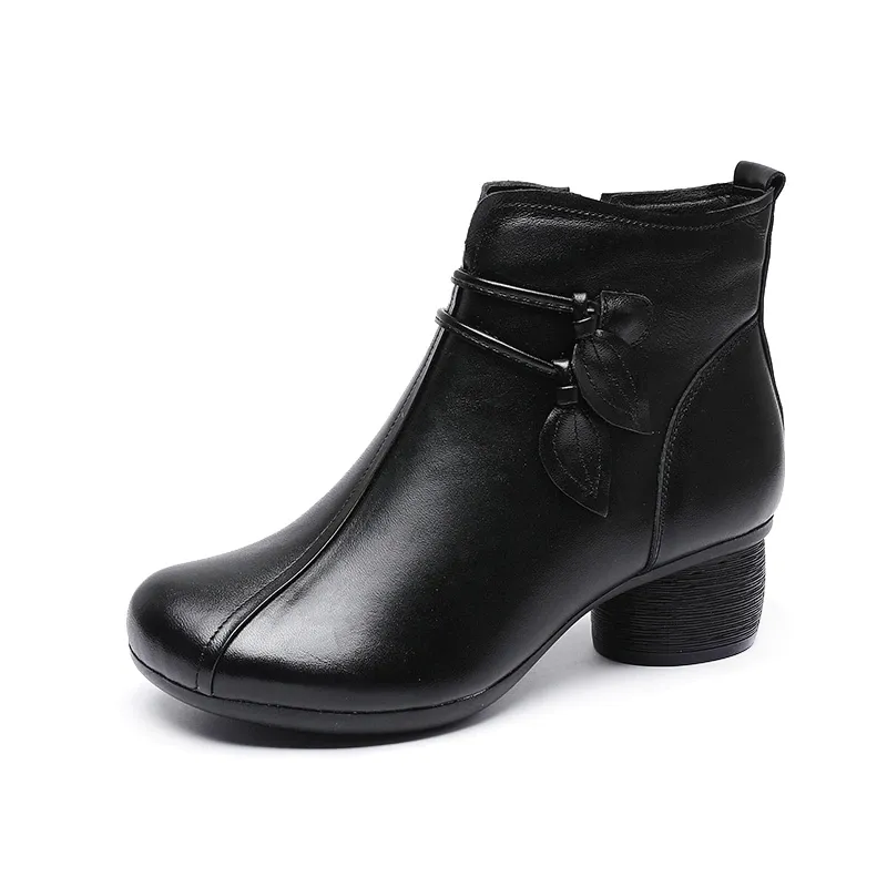 USS Shoes Nashi Women's Comfortable Leather Ankle Boots