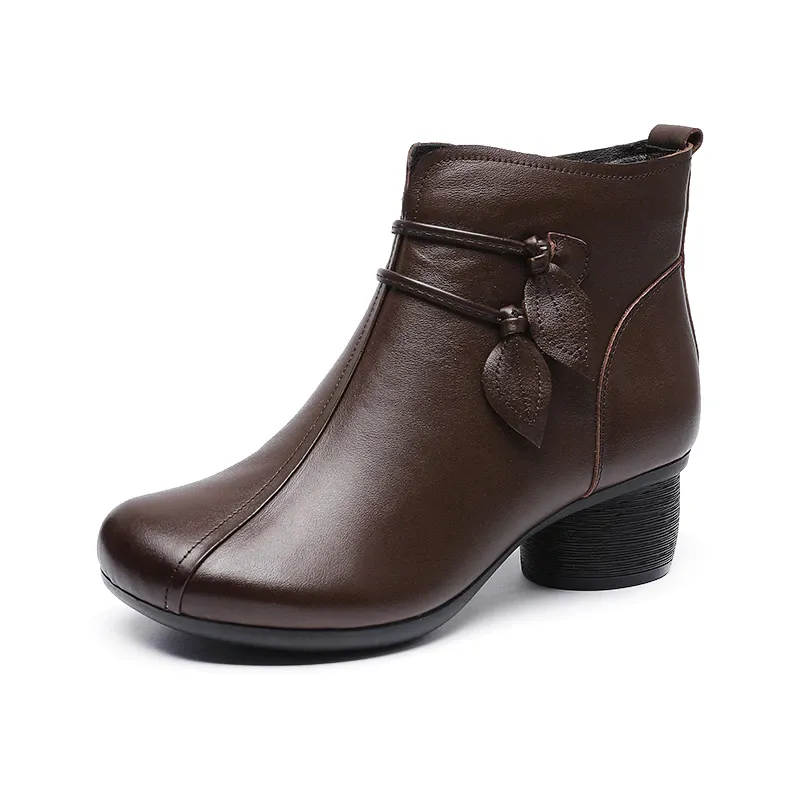 USS Shoes Nashi Women's Comfortable Leather Ankle Boots