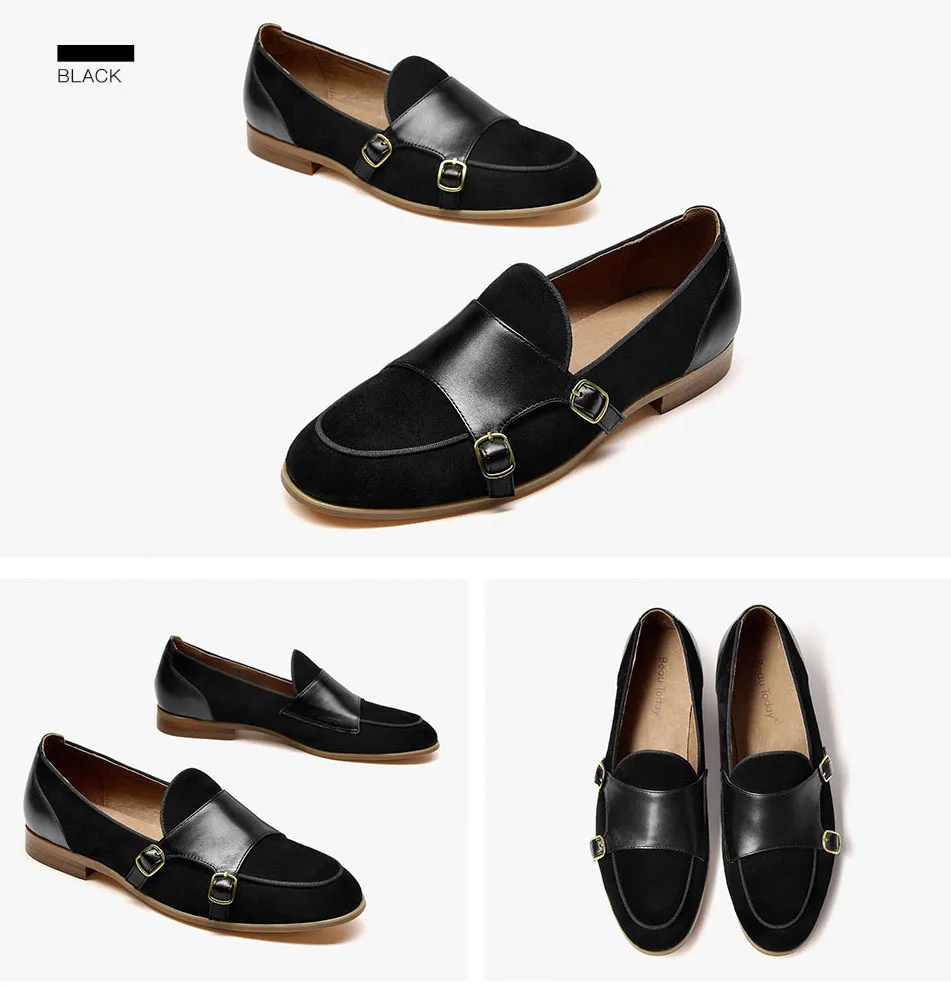 USS Shoes Neva Women's Leather Black Loafer Shoes